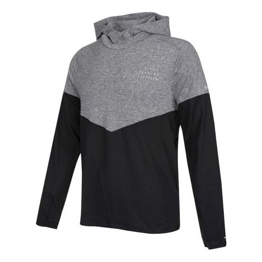

Толстовка Nike Therma-fit Division Splicing Contrasting Colors Running Gray, Серый