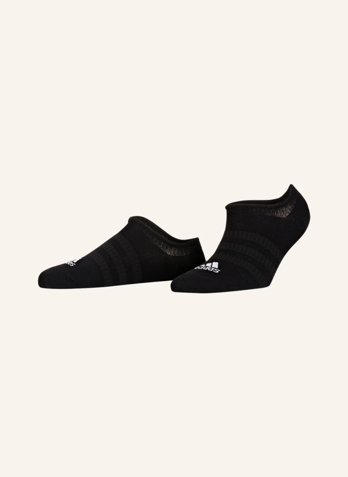 Комплект из 3 носков-кроссовок light nosh Adidas, черный носки adidas light nosh 3 пары размер m черный
