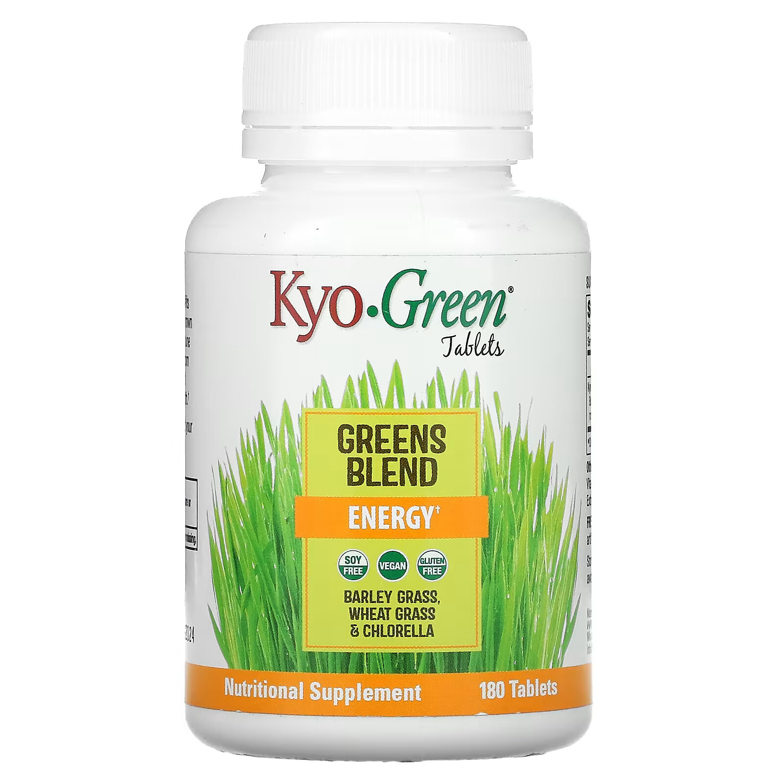 Kyolic, Kyo-Green, смесь зелени, энергия, 180 таблеток kyolic kyo green сухая смесь для напитка 10 унций 283 г