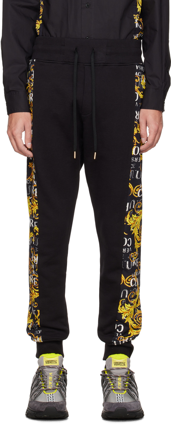 

Черные спортивные штаны со вставками Versace Jeans Couture