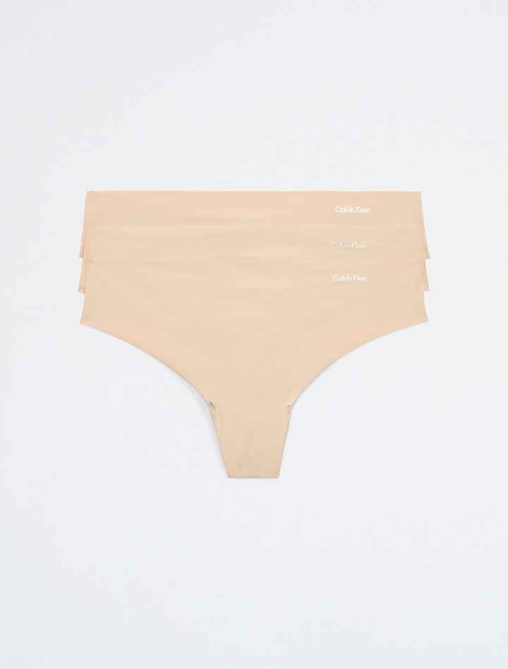 

Комплект из 3 стрингов Invisibles Calvin Klein, карамель