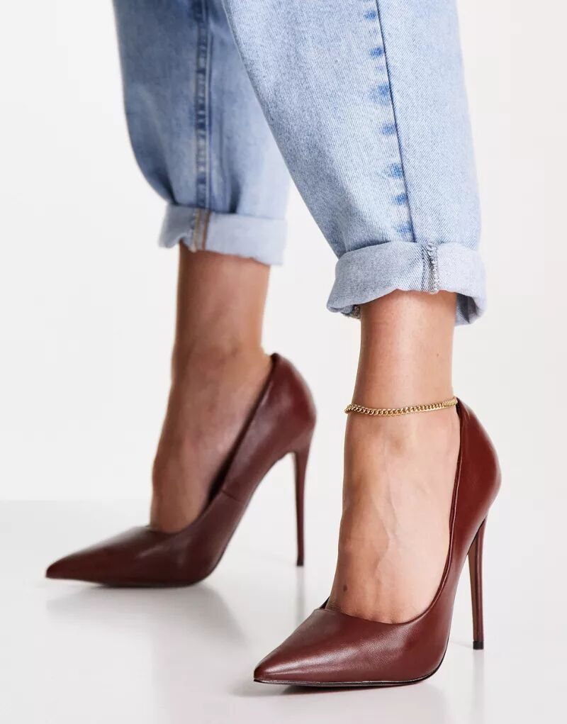 

Шоколадные туфли на шпильке ASOS Passion