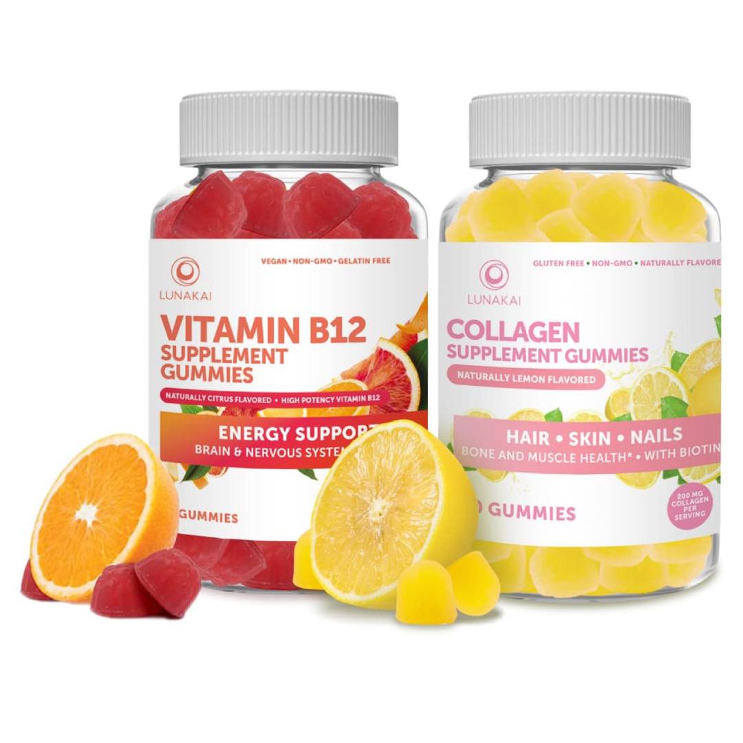 комплекс витамин 12 витамин d3 lunakai 60 таблеток 60 таблеток Комплекс Витамин 12 + Коллаген Lunakai, 60 таблеток + 60 таблеток