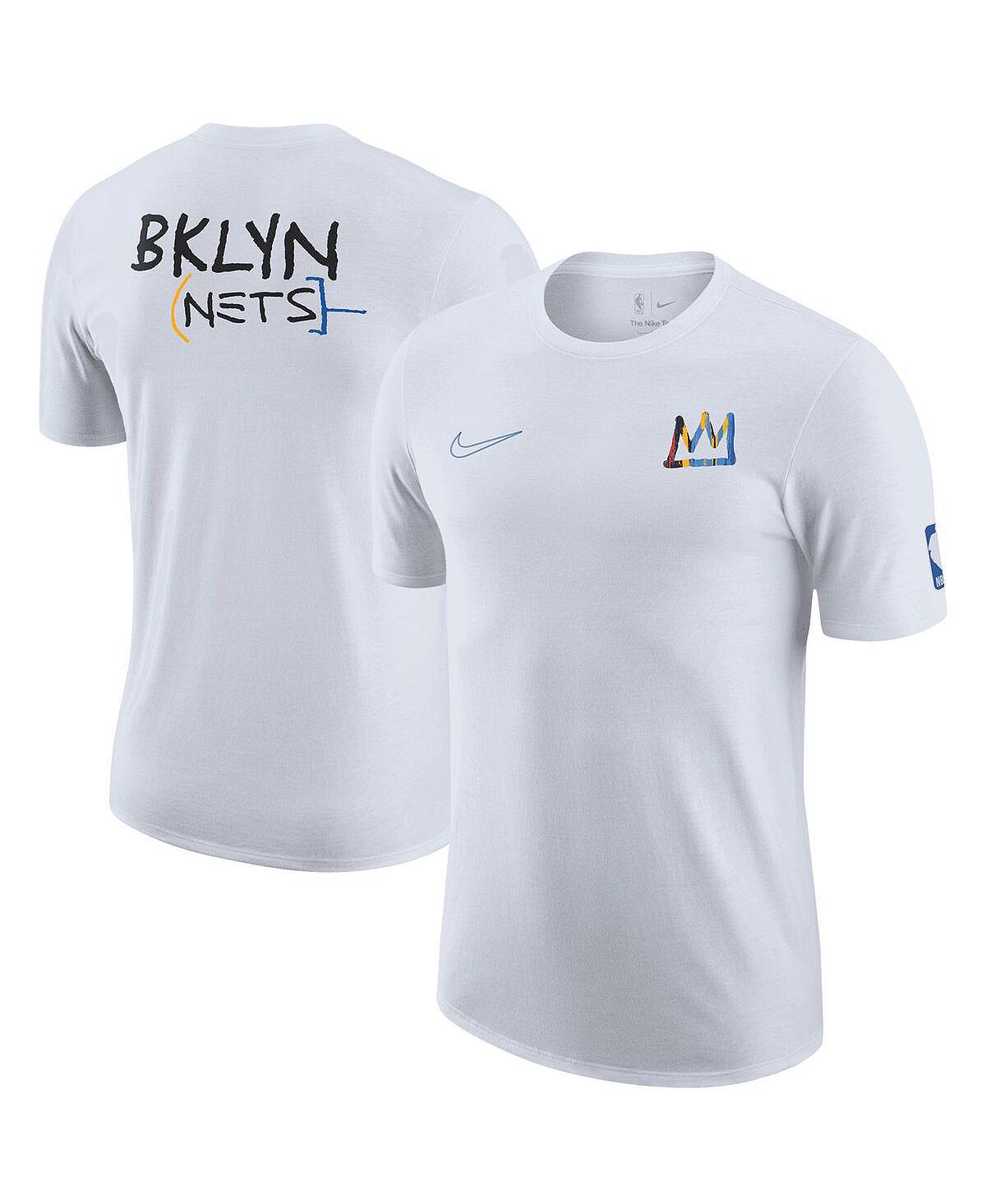 Мужская белая футболка brooklyn nets 2022/23 city edition courtside max90 backer Nike, белый