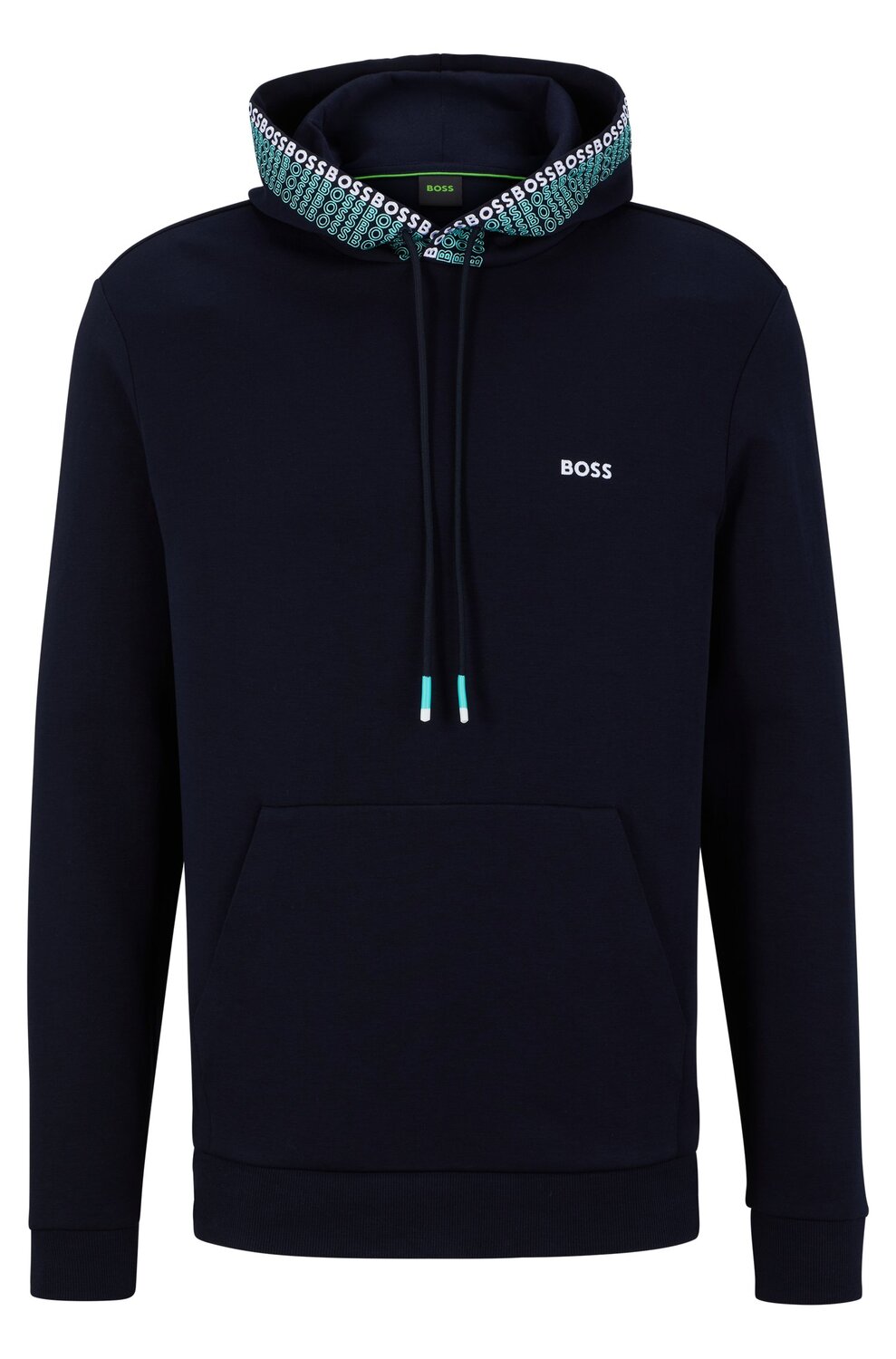 

Толстовка Hugo/Hugo Boss Cotton-blend With Multi-colored Logos, тёмно-синий