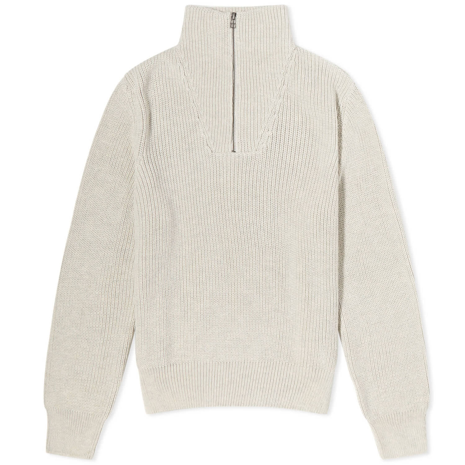 

Джемпер A.P.C. Alexane Half Zip Knit, серый