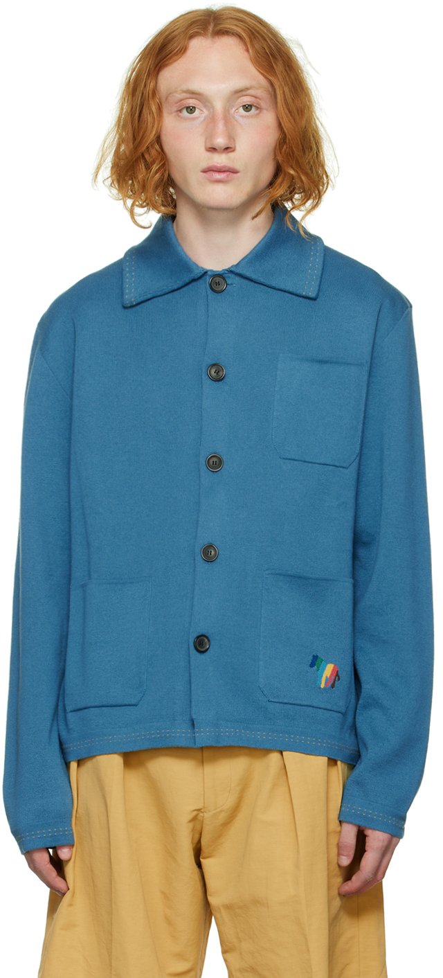 

Синий кардиган под зебру PS by Paul Smith