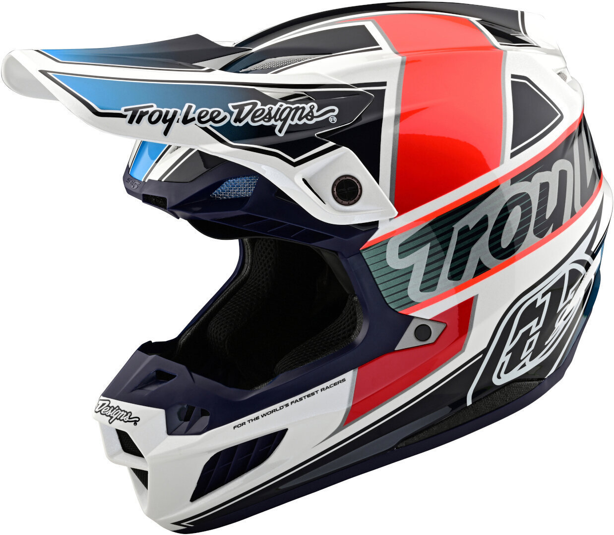 

Troy Lee Designs SE5 Team MIPS Шлем для мотокросса, белый/черный/красный
