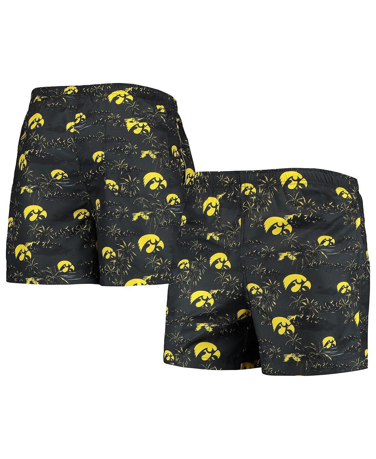 

Мужские плавки iowa hawkeyes island palm черного цвета FOCO, черный