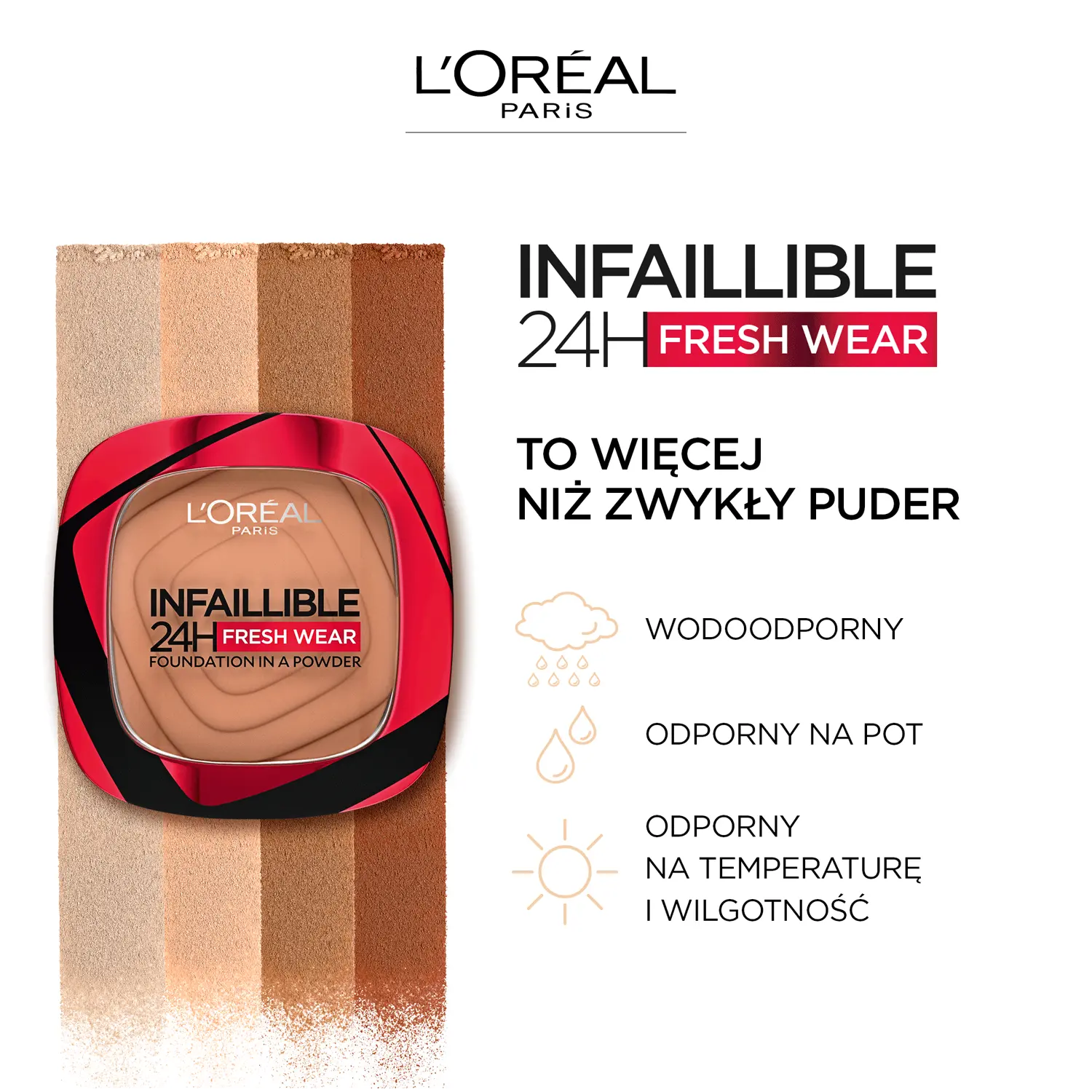 

L'Oréal Paris Infaillible пудра для лица 140 золотисто-бежевый, 9 г
