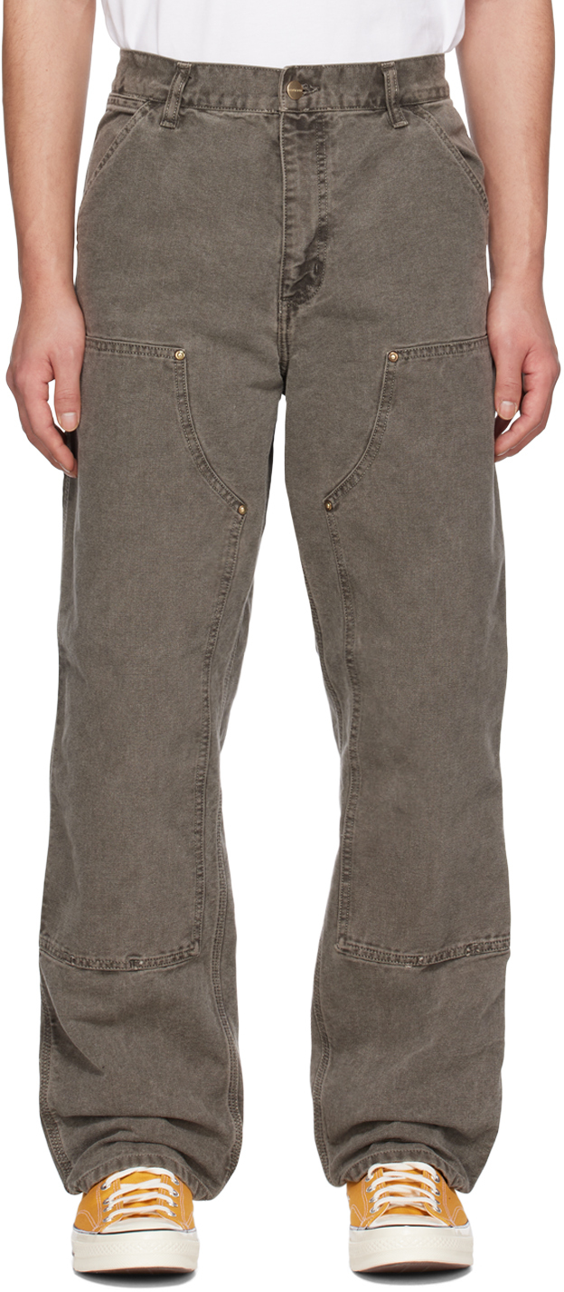 

Серые брюки с двойным коленом Carhartt Work In Progress