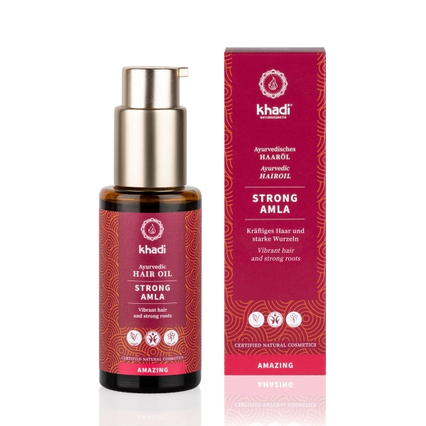

Khadi Ayurvedic Hair Oil Strong Amla укрепляющее масло для волос с амлой 50мл