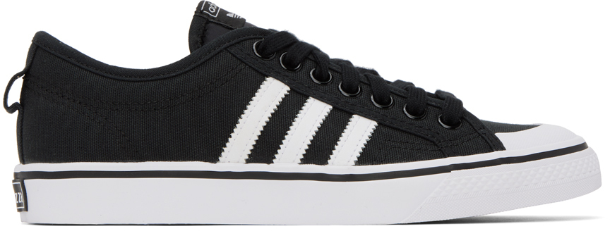 

Мужские кроссовки на платформе Adidas Originals Nizza, черный/белый