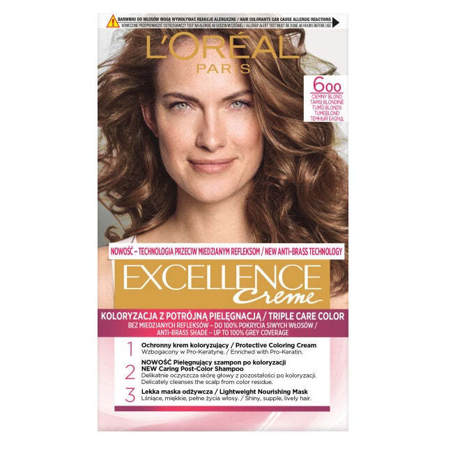 L'Oreal Paris Краска для волос Excellence Creme 600 Темно-русый ...