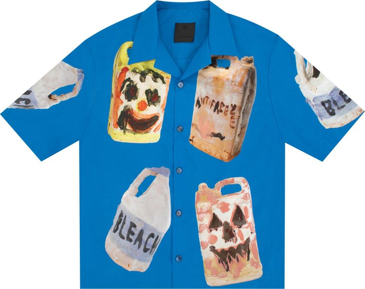 

Рубашка Givenchy Hawaiian Shirt With Ceramic Prints 'Blue/White', синий
