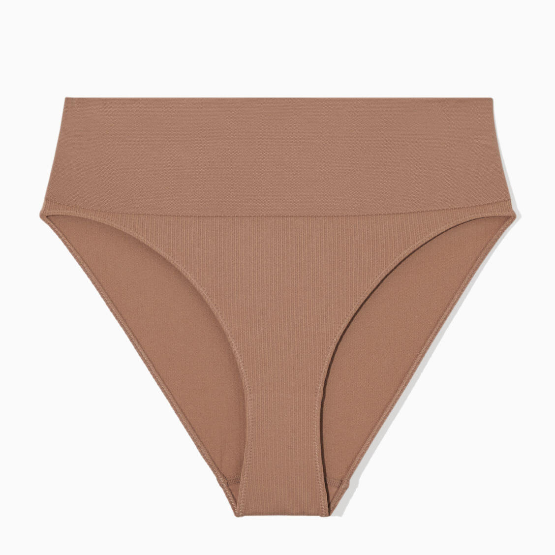 

Бесшовные трусы COS Ribbed High-Waisted, коричневый