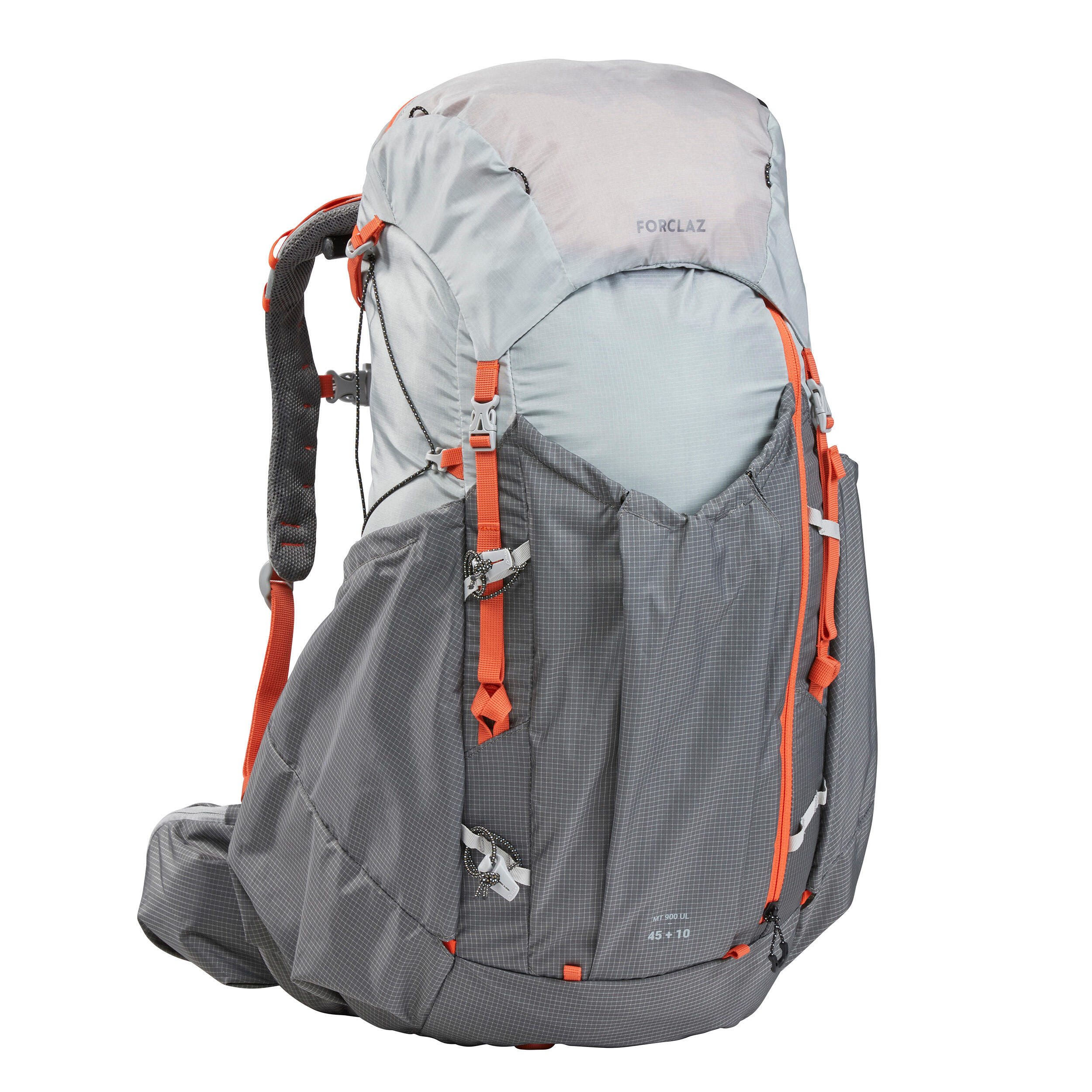 Рюкзак туристический женский 55 л Forclaz MT900, серый тент 1 2х местный forclaz trekking mt900 серый