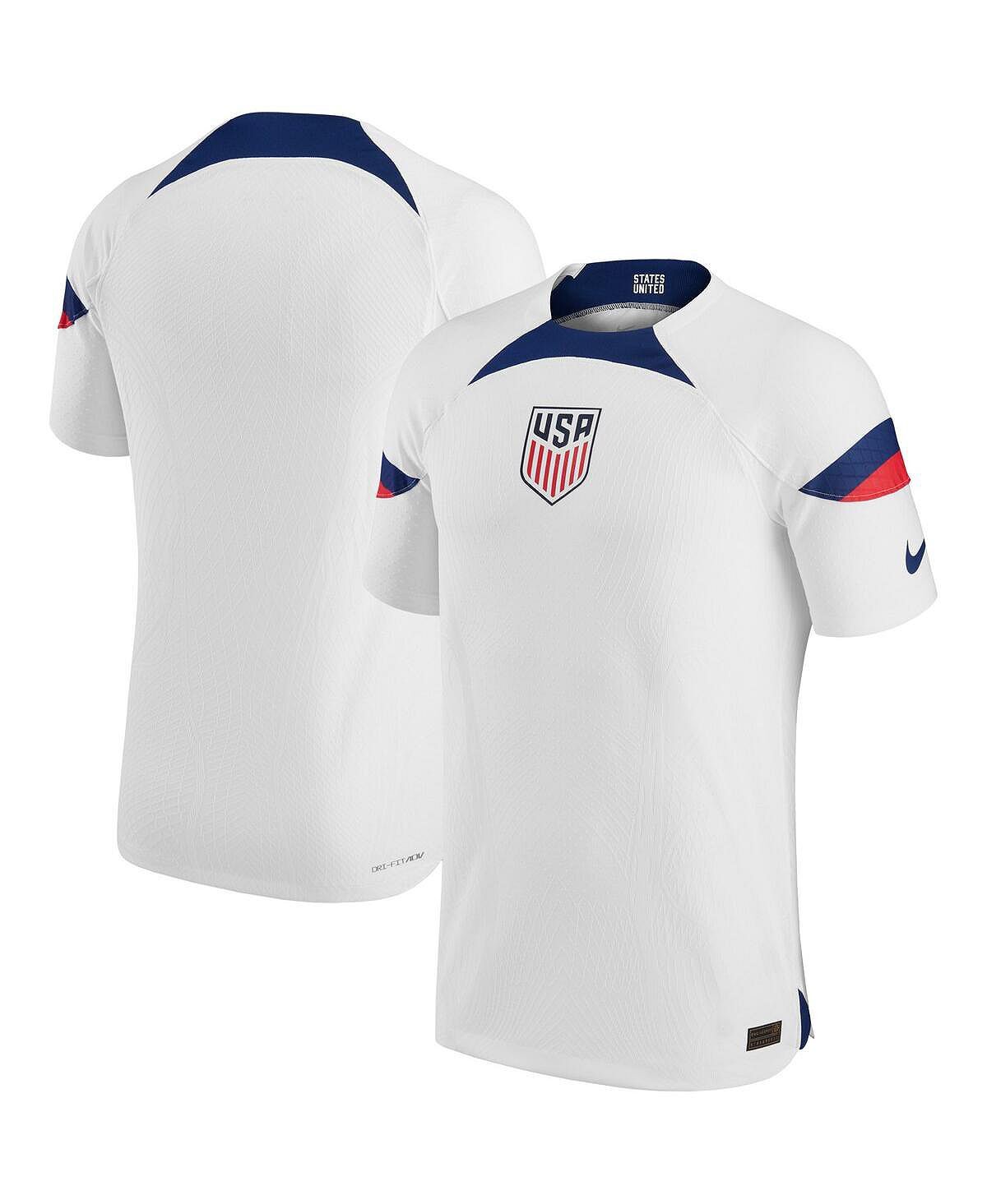 

Мужская белая футболка usmnt 2022/23 home vapor match authentic blank Nike, белый