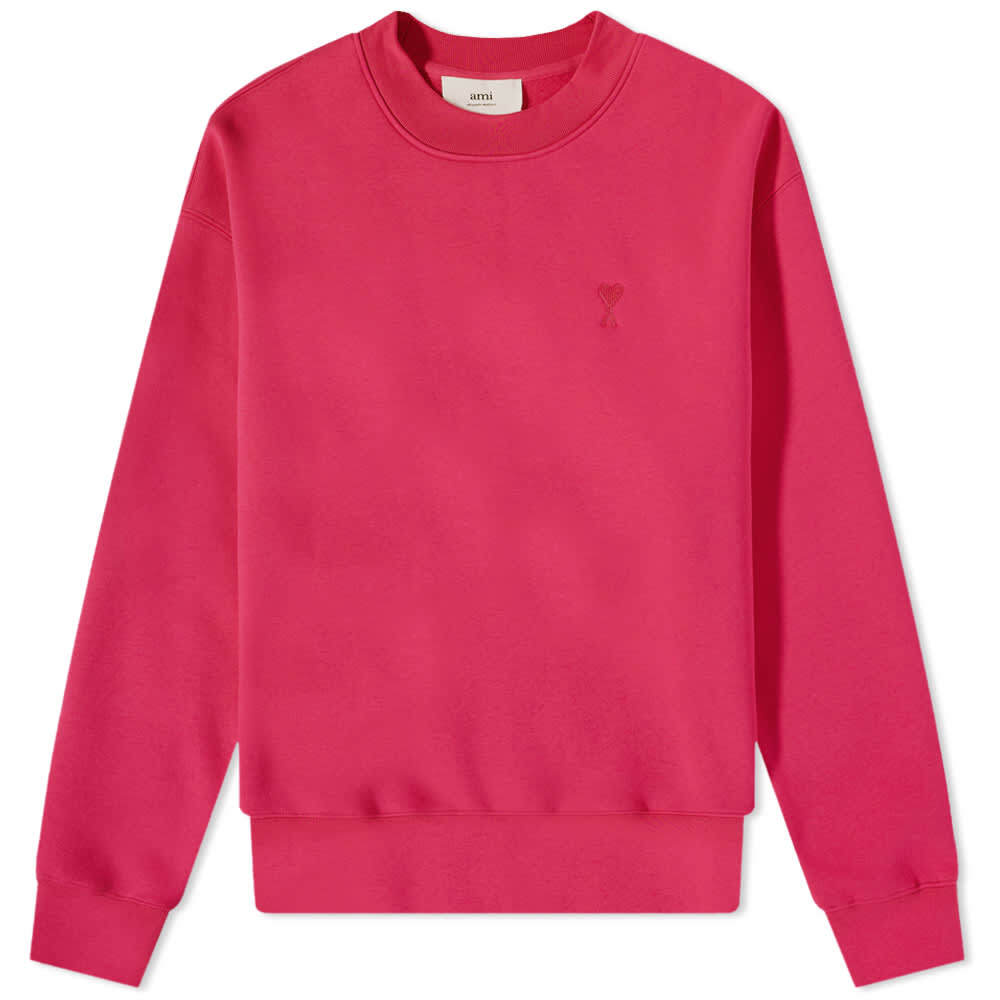 

Толстовка AMI Tonal Heart Crew Sweat, Красный
