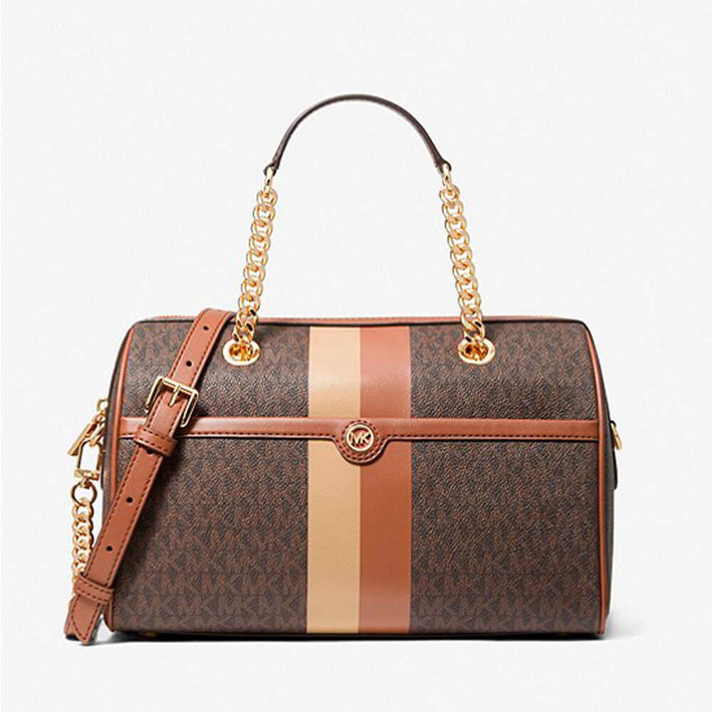 

Сумка Michael Michael Kors Blaire Medium Logo Stripe, коричневый