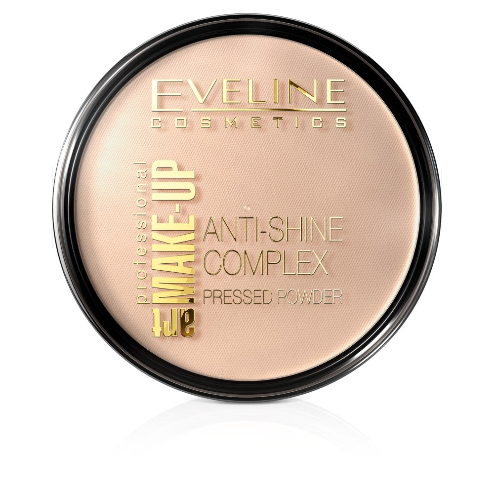 

Eveline Cosmetics Art Make-Up Anti-Shine Complex Pressed Powder Матирующая минеральная пудра с шелком 31 Прозрачная 14г