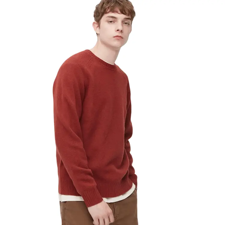 

Джемпер Uniqlo Premium Lambswool Crew Neck, красный