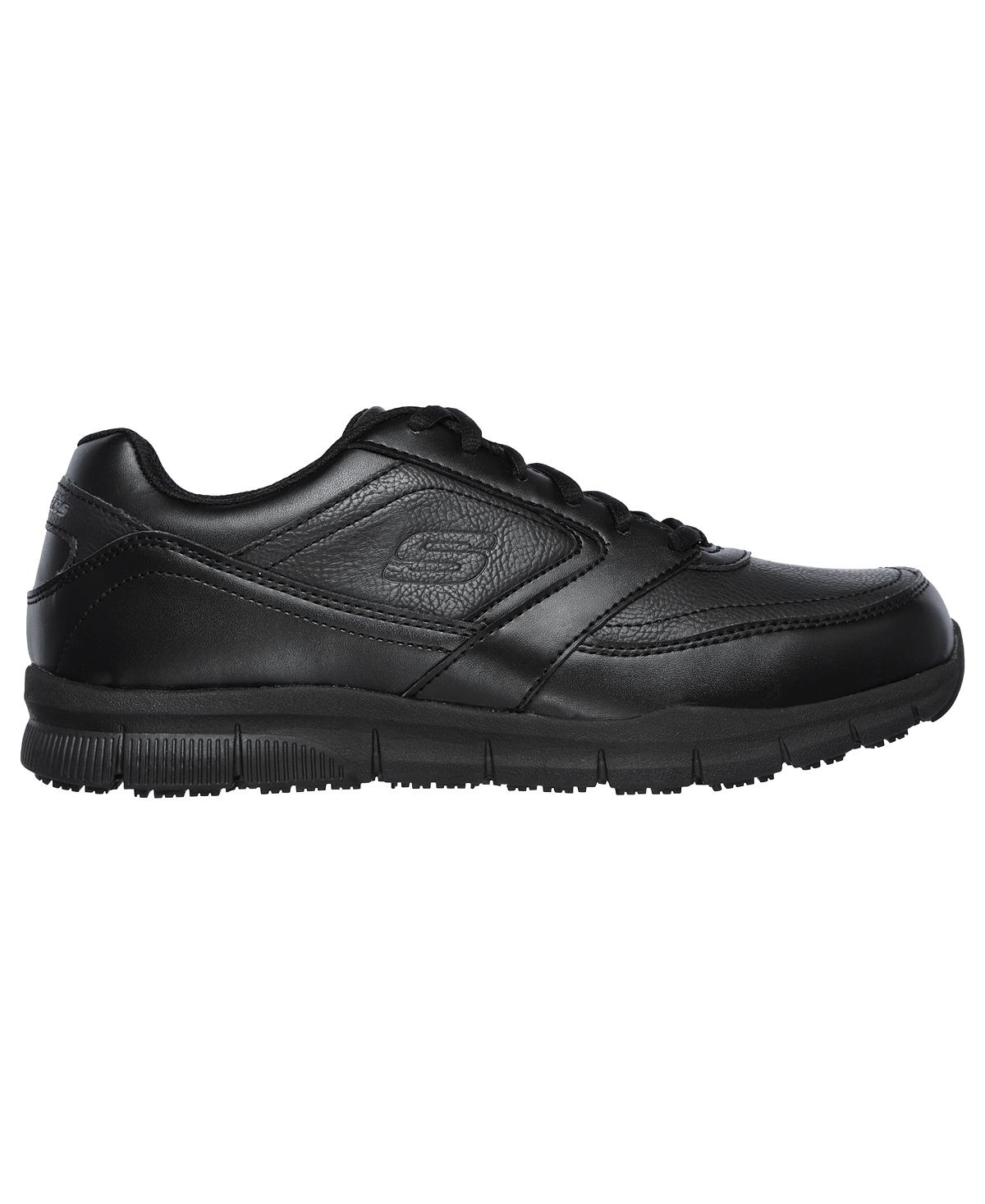 кроссовки skechers sport equalizer 3 0 sumnin relaxed fit black Кроссовки Skechers Men's Work Relaxed Fit Nampa Slip Resistant Work Casual From Finish Line, черный (Размер 39 RU)