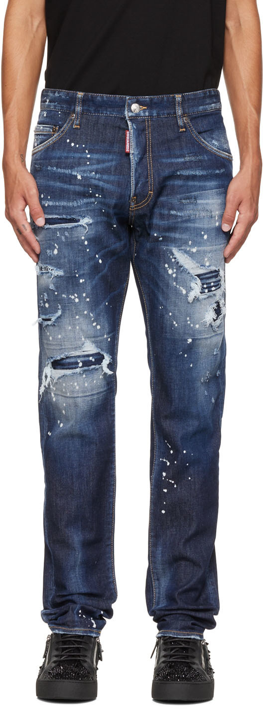 

Синие отбеленные джинсы Cool Guy Dsquared2