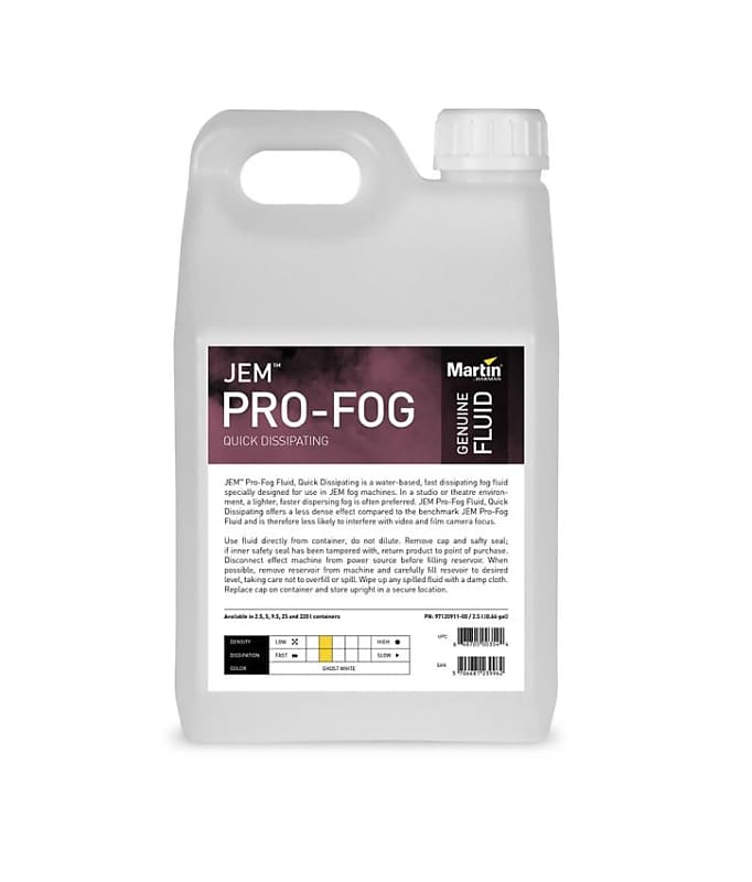 цена Жидкость для тумана Martin Quick Dissipating JEM Pro Fog