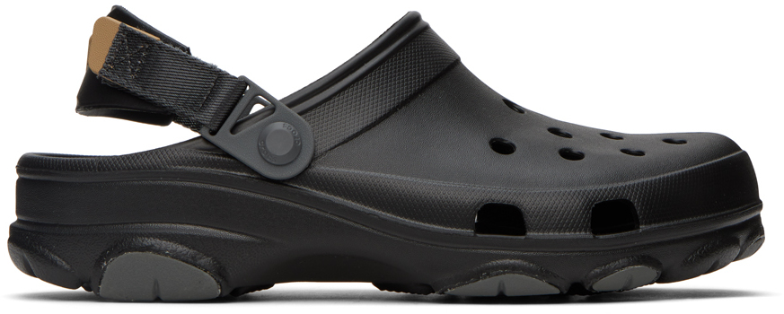 

Черные вездеходные сабо Crocs
