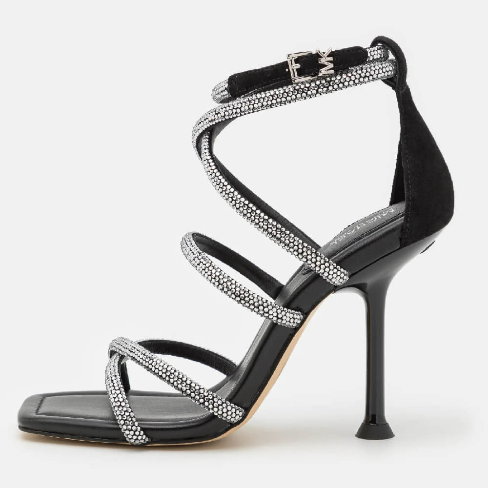 

Босоножки Michael Kors Imani Strappy, черный/серебристый