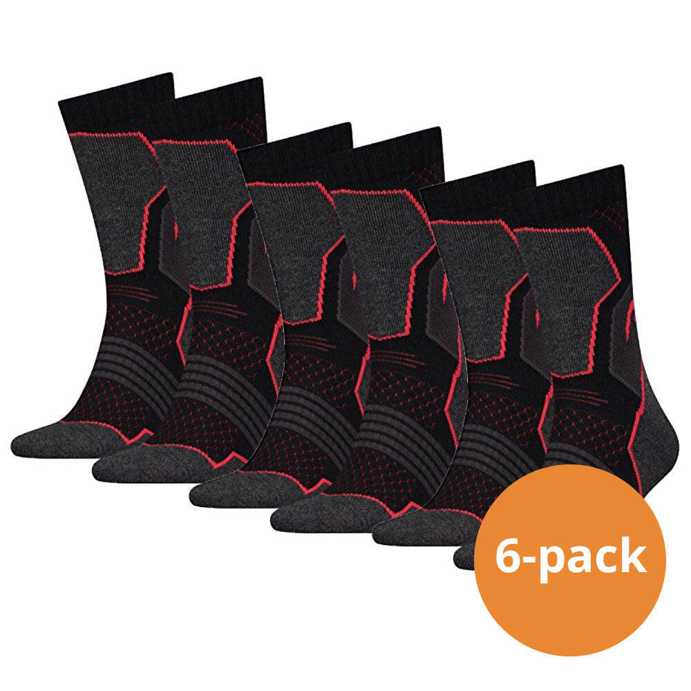 Комплект походных носков Head Unisex, 6 шт, черный