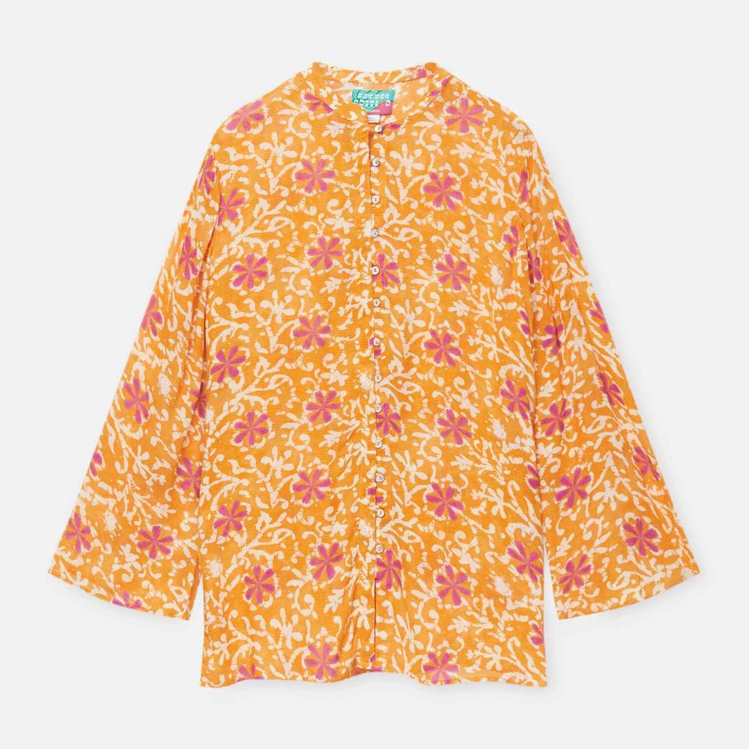 

Рубашка Pull&Bear Printed Boho, оранжевый