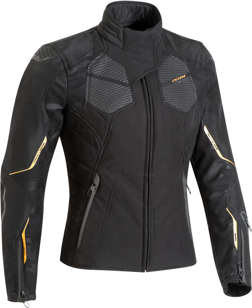 Куртка Ixon Cell для женщин для мотоцикла текстильная, черно-золотистая клавиатура для ноутбука asus ux31 ux31a ux31e золотистая без рамки