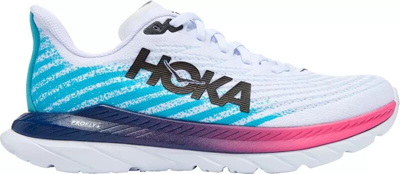 

Женские кроссовки Hoka Mach 5, белый/синий