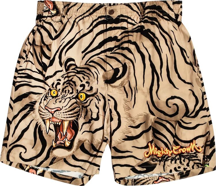 

Шорты Wacko Maria Mighty Crown Hawaiian Shorts (Type-3) 'One', коричневый
