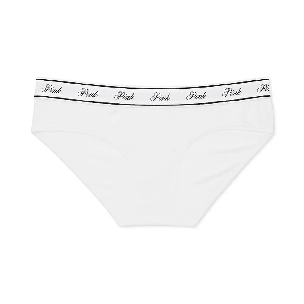 

Трусы Victoria's Secret Pink Logo Cotton Hiphugger, белый