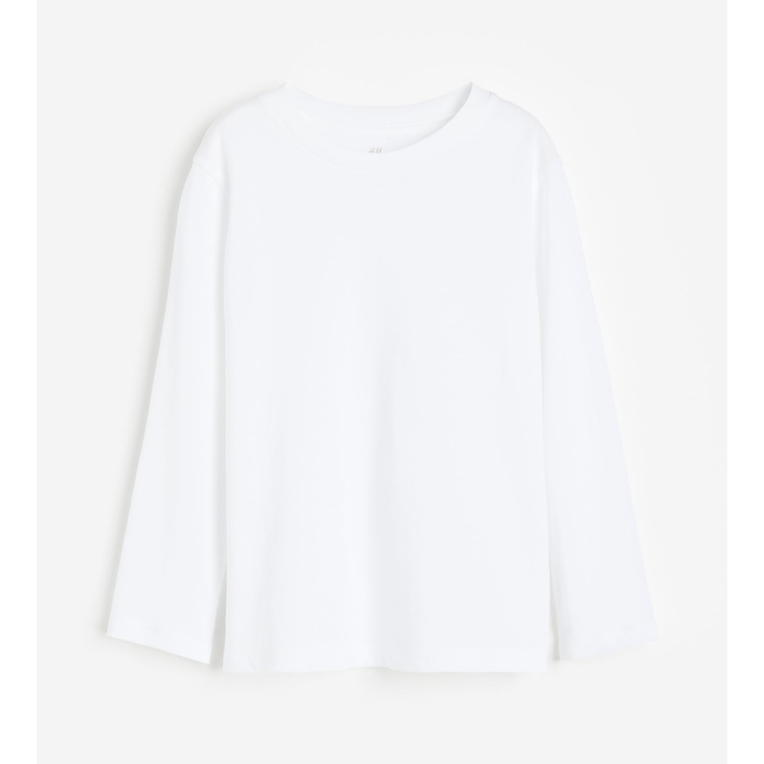 

Футболка с длинными рукавами H&M Basics Solid-color, белый