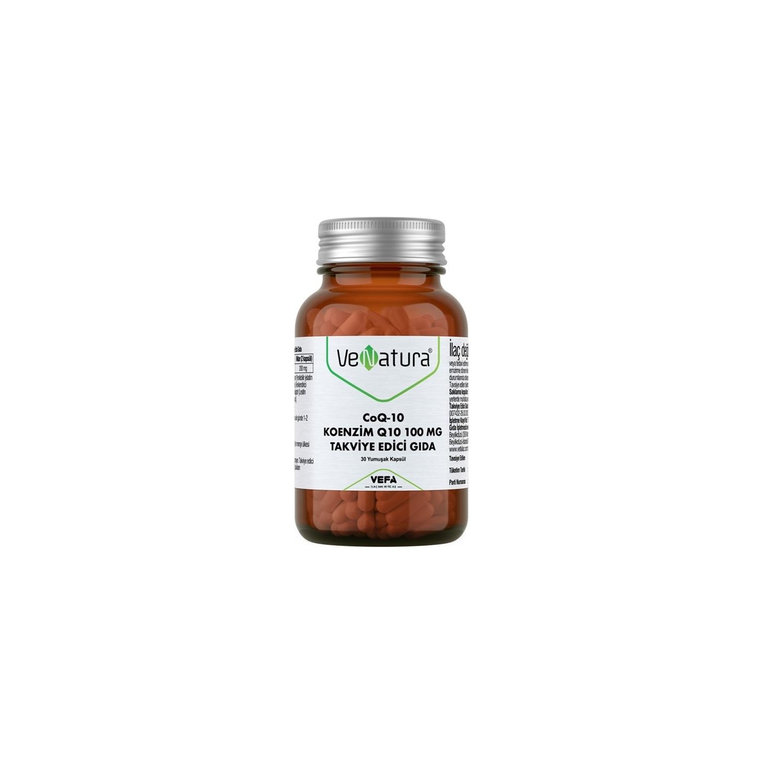 Коэнзим Q10 Venatura, 100 мг, 30 капсул биодобавка коэнзим q10 aktiv 30 капсул