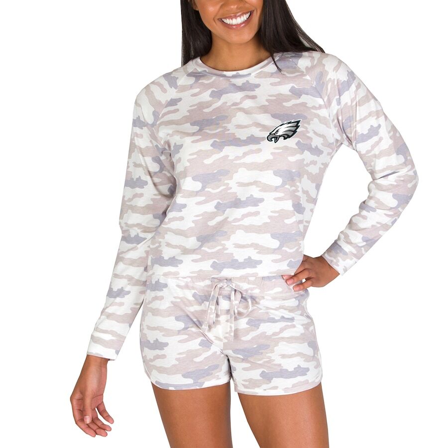 

Пижамный комплект Concepts Sport Philadelphia Eagles, камуфляж