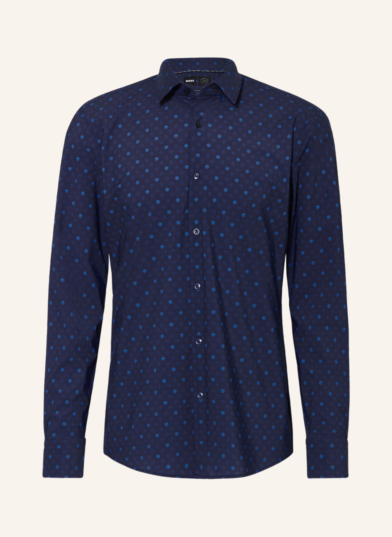 

Рубашка BOSS JerseyHANK PERFORMANCE Slim Fit, темно-синий