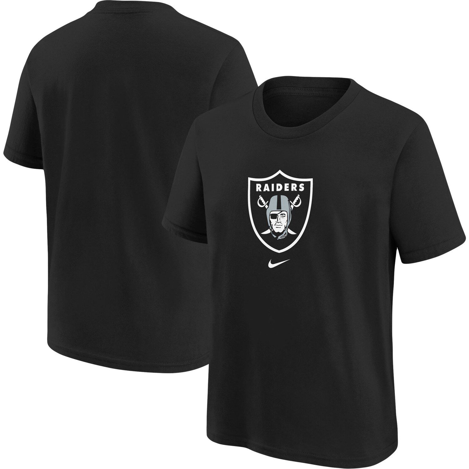 

Молодежная черная футболка с логотипом Nike Las Vegas Raiders Nike