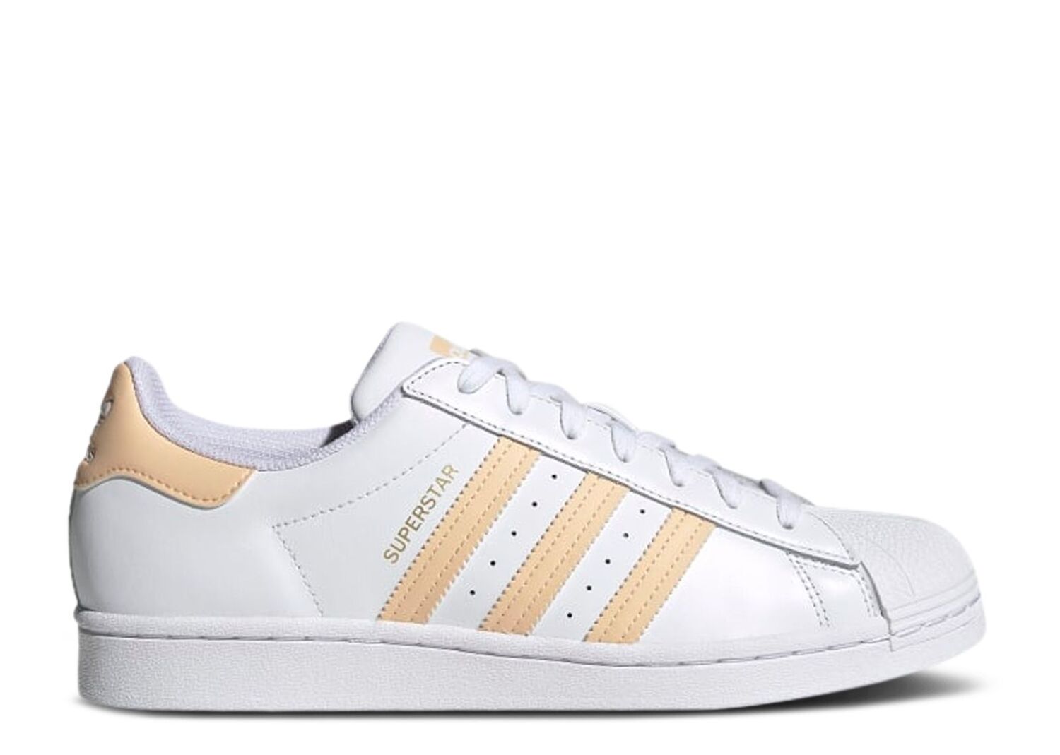 

Кроссовки adidas Superstar 'White Glow Orange', черный