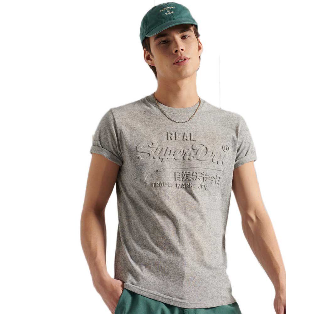 

Футболка с коротким рукавом Superdry Vintage Logo Emboss, серый