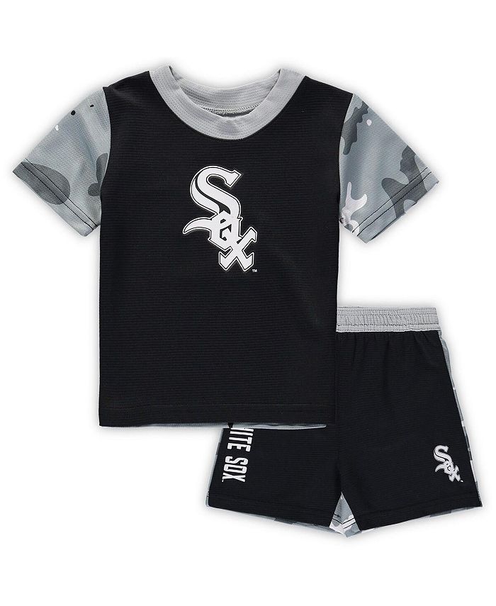 Черный комплект из футболки и шорт Pinch Hitter для новорожденных, Chicago White Sox Outerstuff, черный