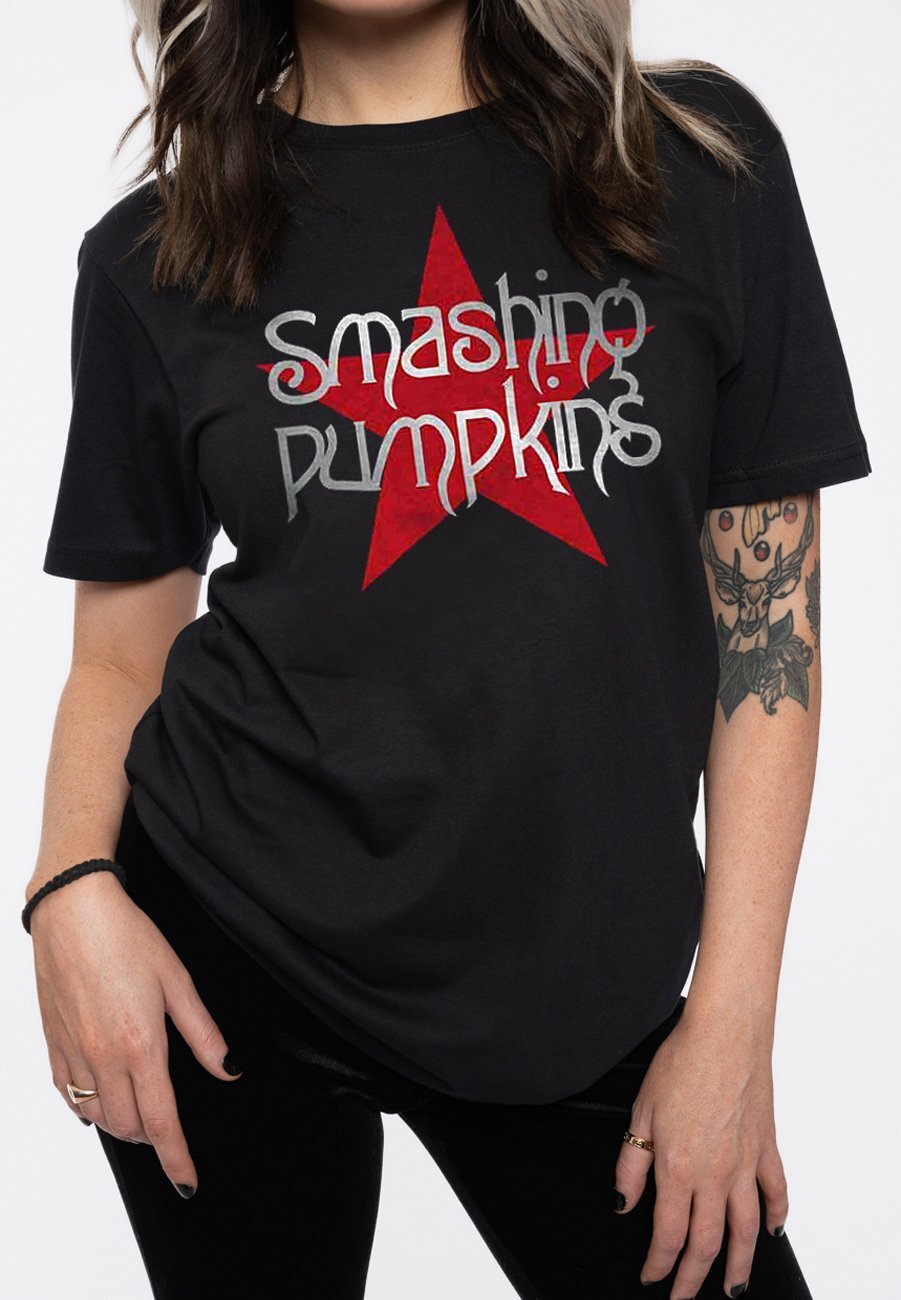 

Футболка с принтом THE SMASHING PUMPKINS STAR BAND LOGO Paradiso Clothing, черный