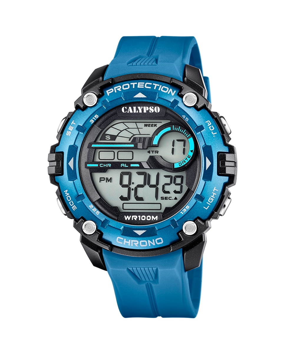 K5819/2 Digital For Man синие резиновые мужские часы Calypso, синий декор настенный 20 1х50 5 calypso 2 белый аквамарин