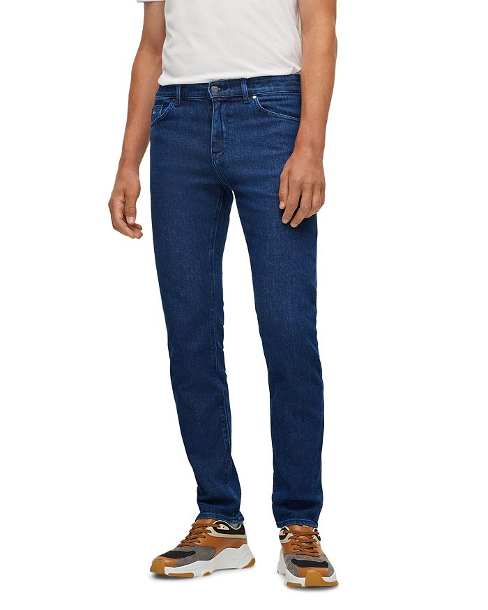 Ярко-синие джинсы стандартного кроя Maine BOSS