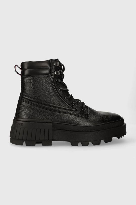 

Кожаные треккинговые ботинки TH ELEVATED CHUNKY W LTH BOOT Tommy Hilfiger, черный