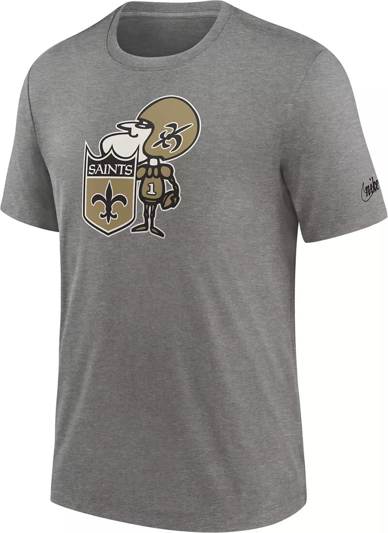 

Мужская темно-серая футболка с логотипом Nike New Orleans Saints Rewind Logo